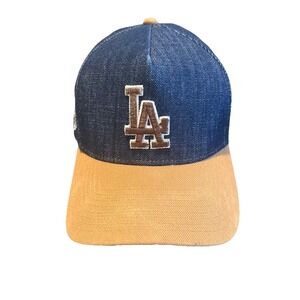 Los Angeles Dodgers New Era 9Forty A-Frame Denim Bronze SnapBack Hat Anniversary